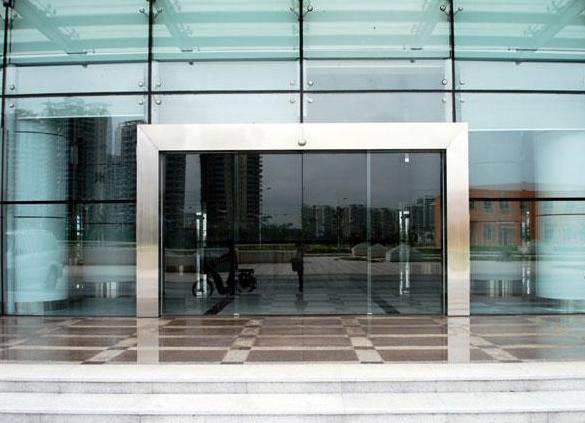 不銹鋼包框自動感應門