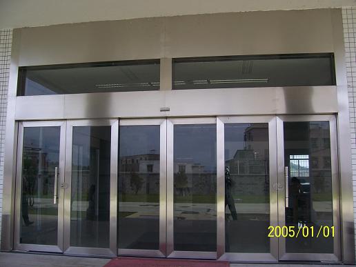 帶固定搖頭不銹鋼包框自動感應(yīng)門