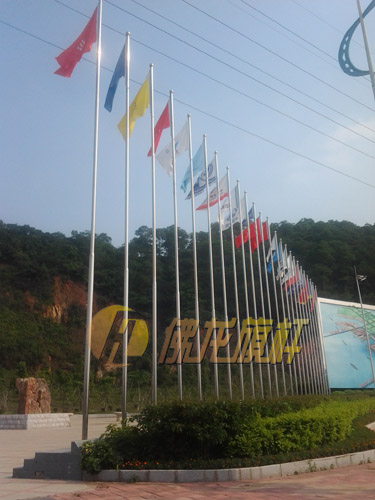 中山火炬開發(fā)基地旗桿案例 - 中出網(wǎng)-智能出入口與停車充電門戶