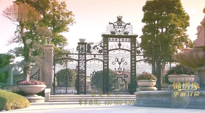 寧園別墅鐵藝大門(mén)案例 - 中出網(wǎng)-智能出入口與停車(chē)充電門(mén)戶