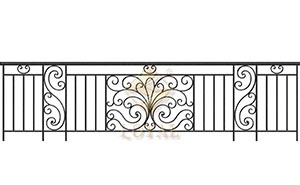 鐵藝護欄 - 端莊陽臺欄桿