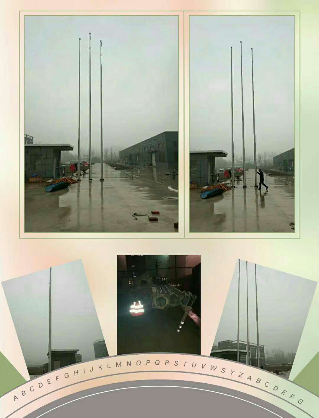 汕尾酒店旗桿內(nèi)置式旗桿手動旗桿注水旗桿