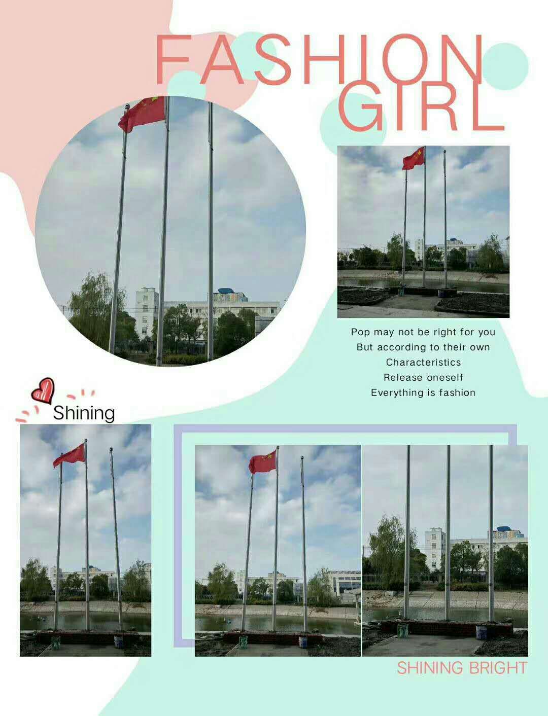 黃石漢白玉旗臺(tái)黃石廣告旗桿錐形旗桿