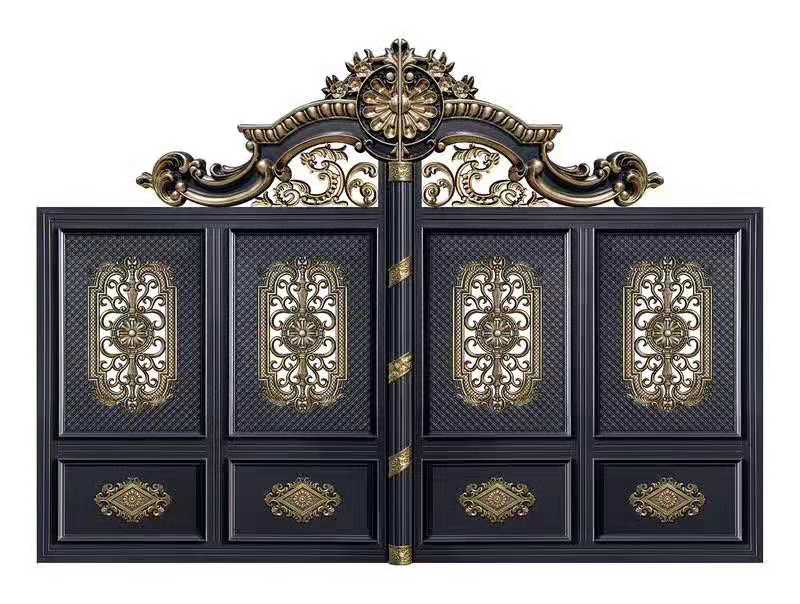 信陽市浉河區(qū)圍墻鋅鋼護(hù)欄 庭院大門新款設(shè)計