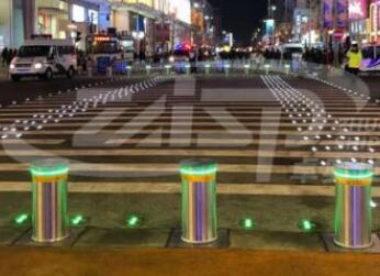 卓奧世鵬獨立研發(fā)交通信號燈聯(lián)動升降柱，提升防范應對有效手段