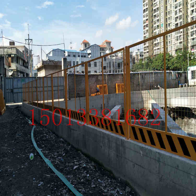 三亞加警示語臨邊護(hù)欄 樓層施工隔離欄桿 基坑圍擋