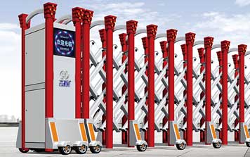 鋁合金伸縮門 - 中國(guó)館（網(wǎng)花）QG-L1600鋁合金伸縮門