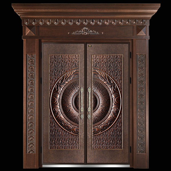 定制鑄鋁門別墅雙開進戶大門鋁合金防盜對開子母精雕防爆門農(nóng)村入戶鄉(xiāng)村防盜