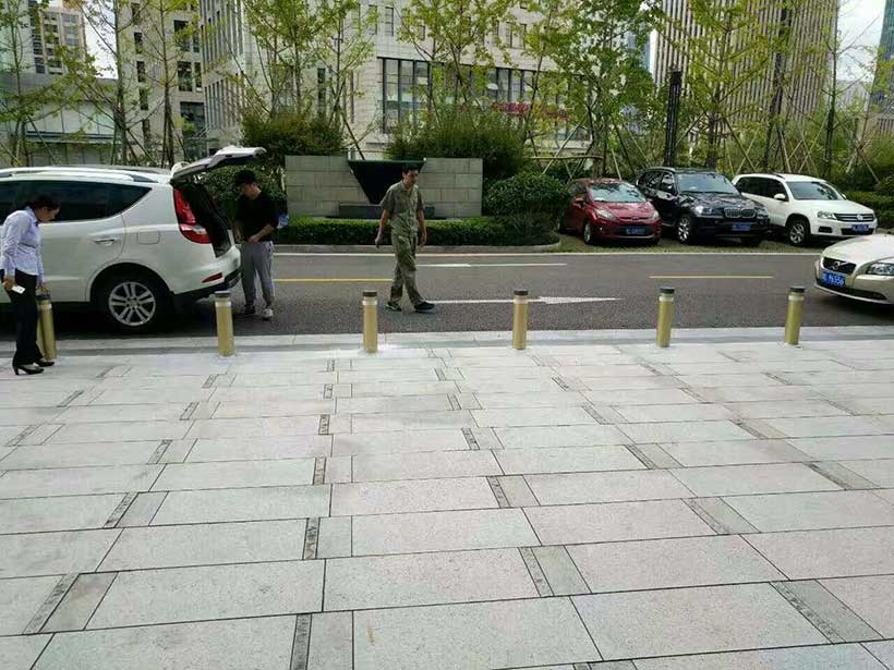 浙江省百合公寓物業(yè)服務(wù)中心升降柱安裝實例 - 中出網(wǎng)-智能出入口與停車充電門戶