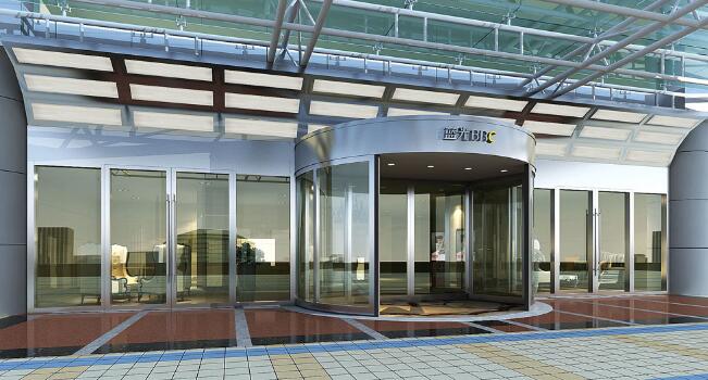 藍光地產(chǎn)集團全國總部旋轉(zhuǎn)門案例 - 中出網(wǎng)-智能出入口與停車充電門戶