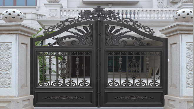 萬(wàn)科蘭喬圣菲別墅大門案例 - 中出網(wǎng)-智能出入口與停車充電門戶