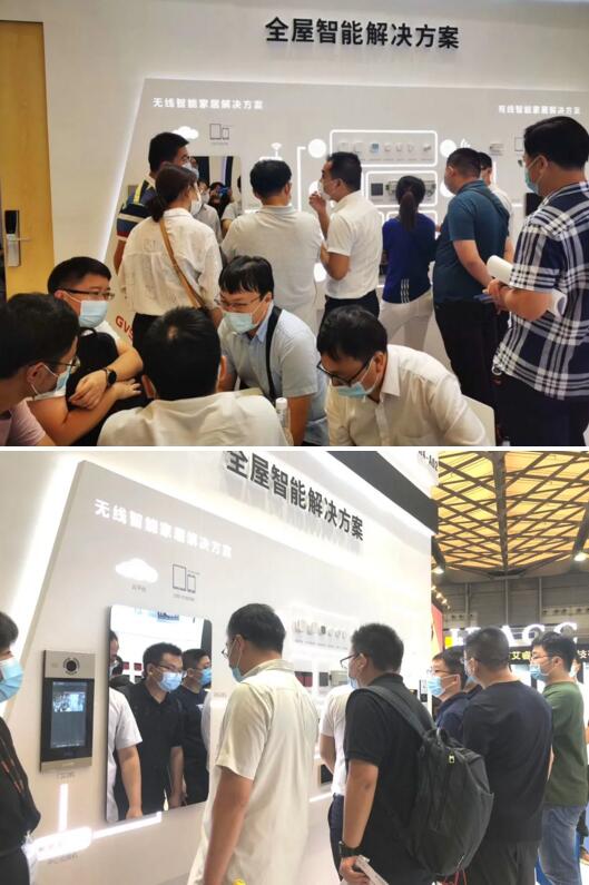 狄耐克“全屋智能解決方案”及全屋智能體驗廳吸引了眾多觀眾進一步前來了解與感受