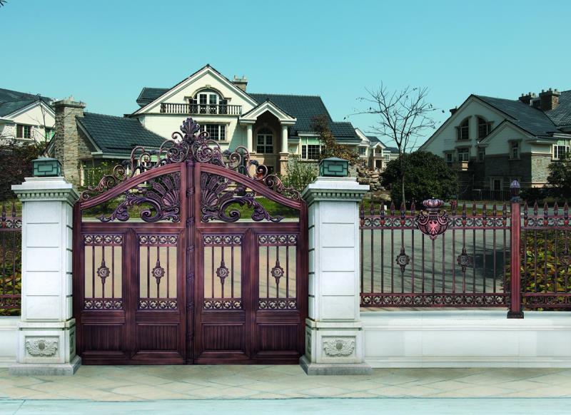 庭院大門-HYL908-紅-效果圖