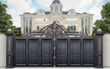 庭院別墅大門(mén) - 皇冠-HG-17106（睿智藍(lán)+紅銅+局部99金）