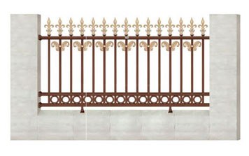 WL-17907護(hù)欄（名流深咖+藝術(shù)金黃）