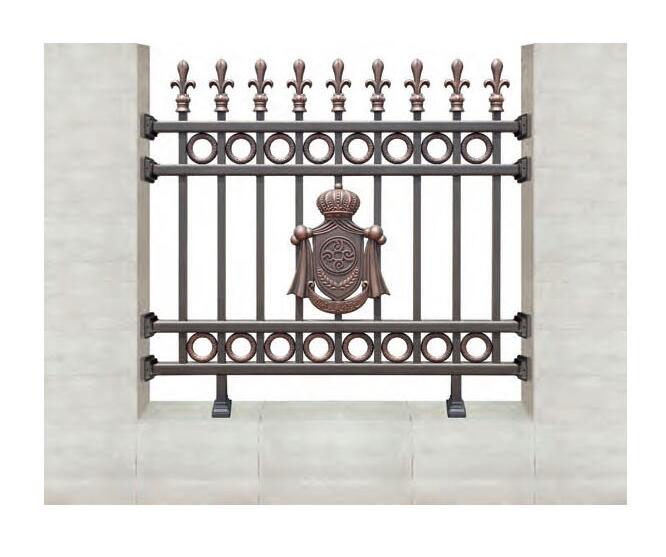 WL-19101護欄（名流銀咖+藝術(shù)淺紅）