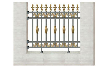 WL-19107護(hù)欄（深空灰+藝術(shù)金黃）