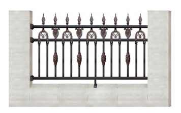 護(hù)欄 - WL-19103護(hù)欄（名流銀咖+藝術(shù)淺紅）