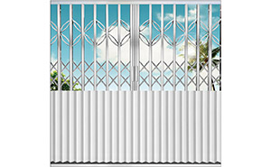 不銹鋼拉閘門 - 半封板拉閘門