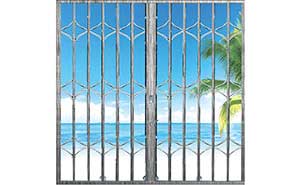 不銹鋼拉閘門(mén) - 拉絲交叉型拉閘門(mén)