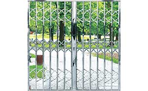 不銹鋼拉閘門 - 雙混合拉閘門