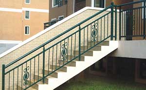 湖南常德小區(qū)住宅樓梯護欄案例