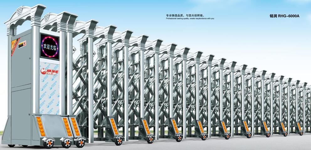 銘潤精拋不銹鋼伸縮門