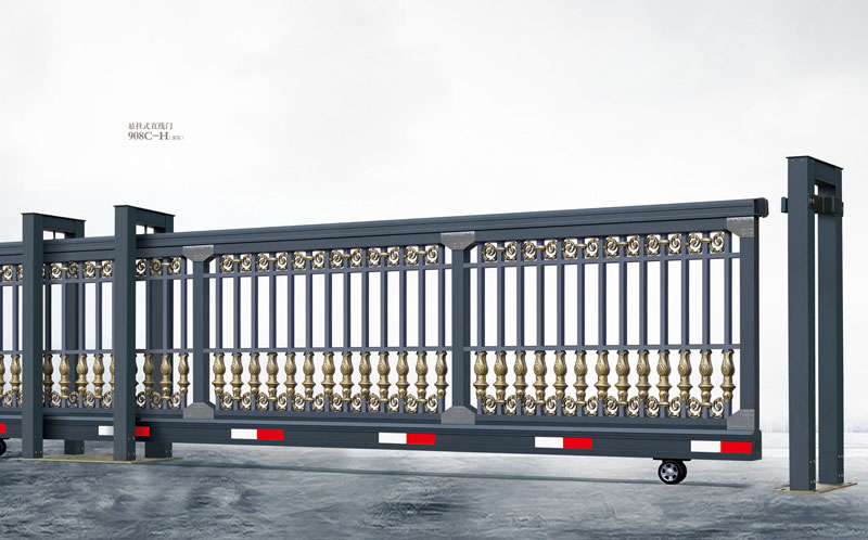 直線平移門 - 懸掛式直線門908C-H(深灰)