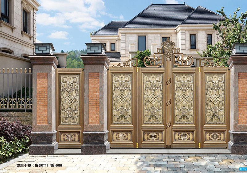 鋁藝大門 - 四季平安（折疊門）NB-966
