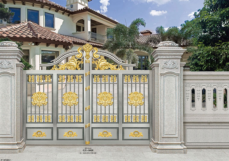 鋼藝大門(mén) - 鋼藝庭院門(mén)-GY-1018