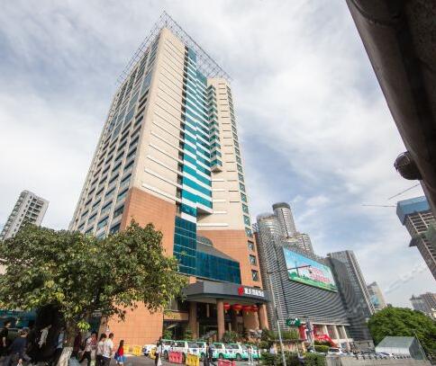 重慶出安智能道閘點(diǎn)綴重慶國(guó)航飯店  