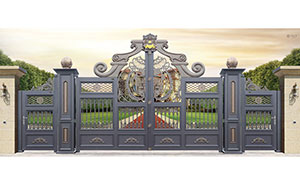 萬(wàn)科金域藍(lán)灣項(xiàng)目一直信賴重慶出安智能別墅鋁藝大門  