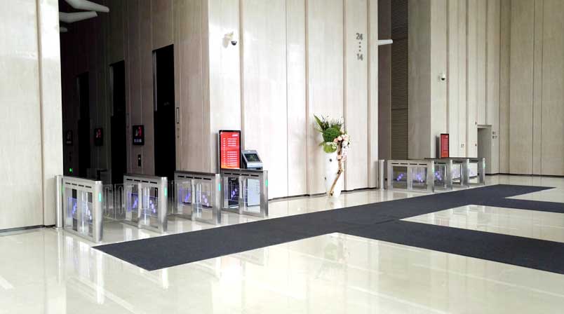 喜迎長沙出安智能通道閘進駐長沙楷林國際大廈