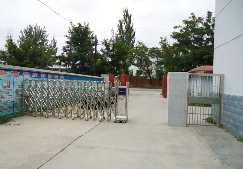 洛陽出安智能伸縮門進駐洛陽氣象局