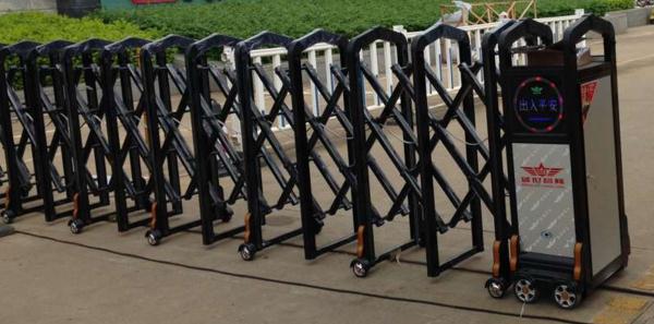 金華出安智能電動伸縮門在金華藝術學校大門口安裝成功工程案例