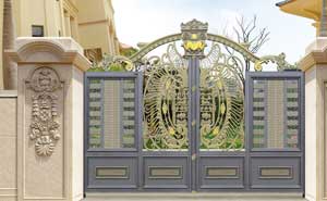 威海出安智能別墅鋁藝大門是龍湖?春江彼岸的理想選擇