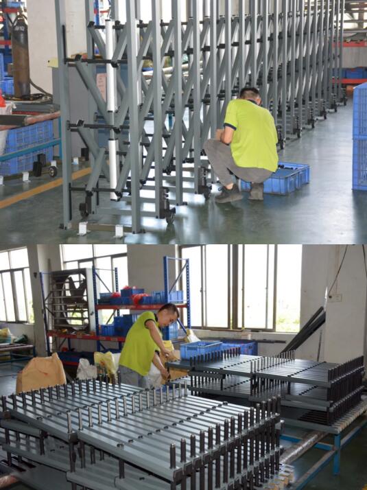 榮高伸縮門趕制暑期前的工期保證貨期