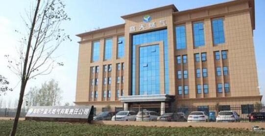 南陽(yáng)出安智能為南陽(yáng)市藍(lán)天燃?xì)庥邢挢?zé)任公司添置懸浮門