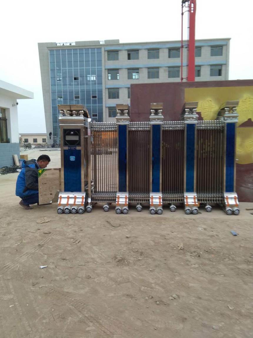 蘭州出安智能伸縮門進駐蘭州榆中縣水調(diào)工程