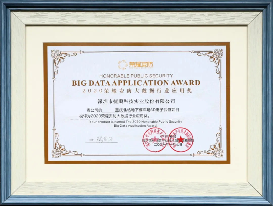 榮耀安防·大數(shù)據(jù)應用獎
