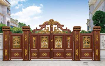 豪華平開庭院大門PK1008
