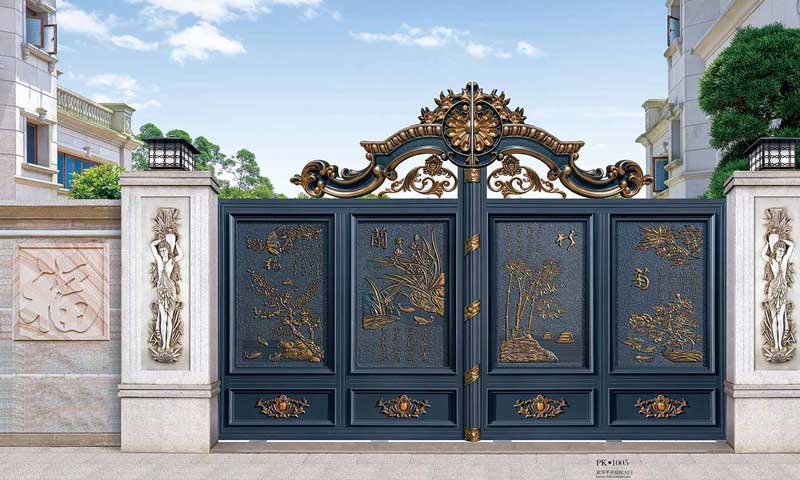 豪華平開庭院大門PK1005