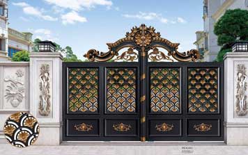 庭院別墅大門(mén) - 豪華平開(kāi)庭院大門(mén)PK1003