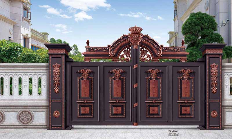 豪華平開庭院大門PK1001