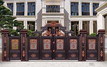 庭院別墅大門 - 豪華折疊庭院大門ZD2003