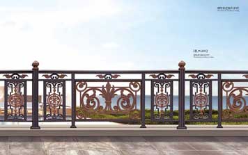 鋁藝護(hù)欄 - 別墅鋁藝陽臺護(hù)欄HL6002