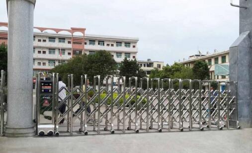 湖州出安智能電動(dòng)伸縮門(mén)守護(hù)湖州第二中學(xué)的安全
