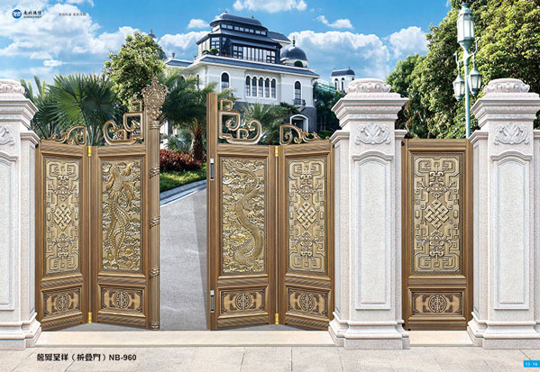 棗莊出安智能為棗礦城壹號院項目添加別墅鋁藝大門