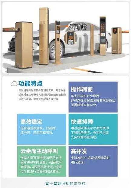 富士智能可視對(duì)講立柱