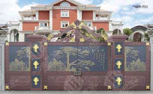 揭陽隆江新城別墅大門案例